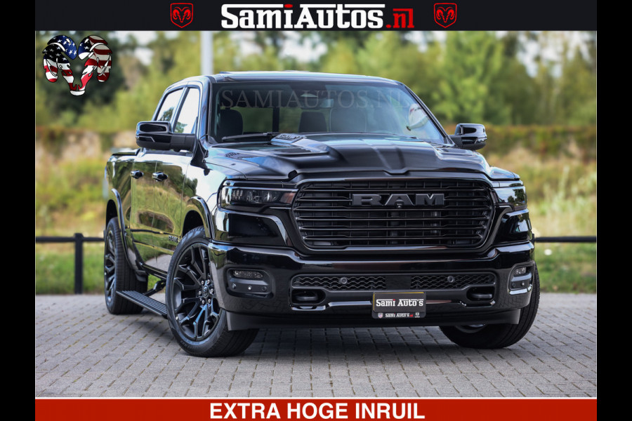Dodge Ram 1500 Night Premium | Full Option | Eerste Eigenaar | De Meest Luxe Pick-Up in zijn Klasse | Comfortabele Dubbele Cabine met Royale 5 Zitplaatsen | Bom Vol |