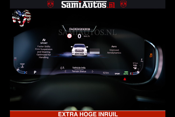 Dodge Ram 1500 Night Premium | Full Option | Eerste Eigenaar | De Meest Luxe Pick-Up in zijn Klasse | Comfortabele Dubbele Cabine met Royale 5 Zitplaatsen | Bom Vol |