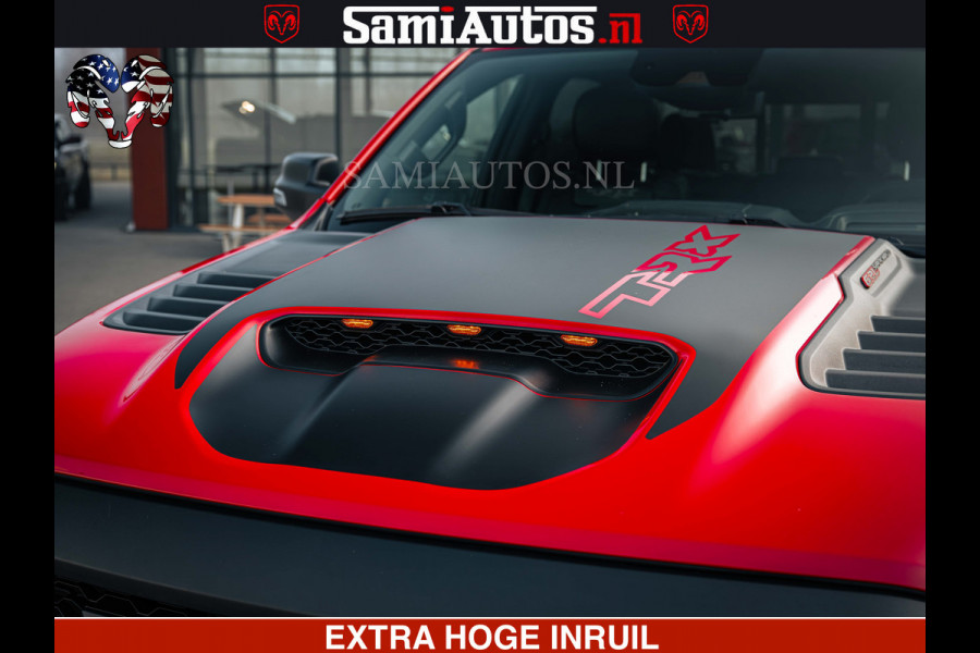 Dodge Ram TRX HELLCAT | 6.2 V8 702PK | FLAME RED | BOM VOL | CARBON | RAMBAR | HUD | LPG | BEAD-LOCK WHEELS | CREW CAB 5 PERSOONS | BEDRIJFS AUTO DUBBELE CABINE DC |