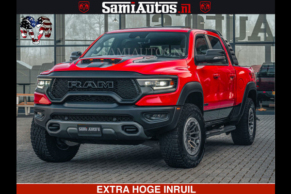 Dodge Ram TRX HELLCAT | 6.2 V8 702PK | FLAME RED | BOM VOL | CARBON | RAMBAR | HUD | LPG | BEAD-LOCK WHEELS | CREW CAB 5 PERSOONS | BEDRIJFS AUTO DUBBELE CABINE DC |