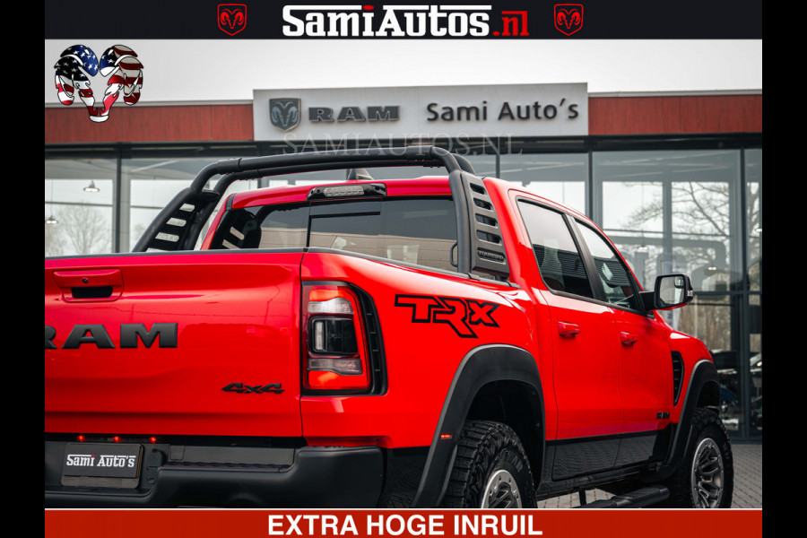Dodge Ram TRX HELLCAT | 6.2 V8 702PK | FLAME RED | BOM VOL | CARBON | RAMBAR | HUD | LPG | BEAD-LOCK WHEELS | CREW CAB 5 PERSOONS | BEDRIJFS AUTO DUBBELE CABINE DC |