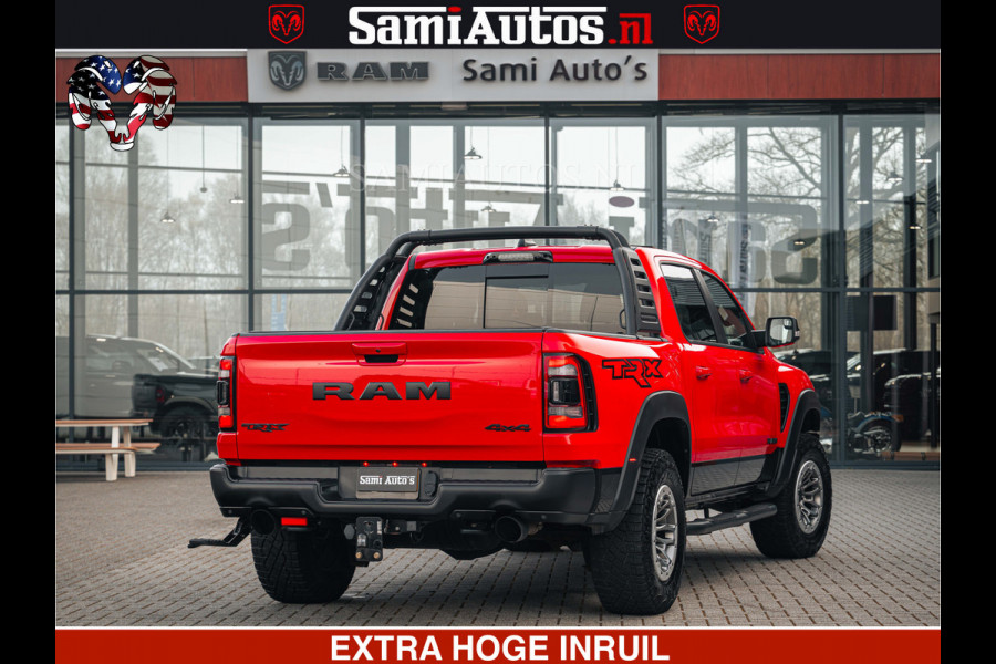Dodge Ram TRX HELLCAT | 6.2 V8 702PK | FLAME RED | BOM VOL | CARBON | RAMBAR | HUD | LPG | BEAD-LOCK WHEELS | CREW CAB 5 PERSOONS | BEDRIJFS AUTO DUBBELE CABINE DC |