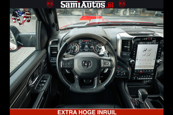 Dodge Ram TRX HELLCAT | 6.2 V8 702PK | FLAME RED | BOM VOL | CARBON | RAMBAR | HUD | LPG | BEAD-LOCK WHEELS | CREW CAB 5 PERSOONS | BEDRIJFS AUTO DUBBELE CABINE DC |