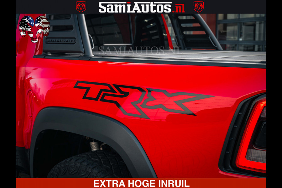 Dodge Ram TRX HELLCAT | 6.2 V8 702PK | FLAME RED | BOM VOL | CARBON | RAMBAR | HUD | LPG | BEAD-LOCK WHEELS | CREW CAB 5 PERSOONS | BEDRIJFS AUTO DUBBELE CABINE DC |