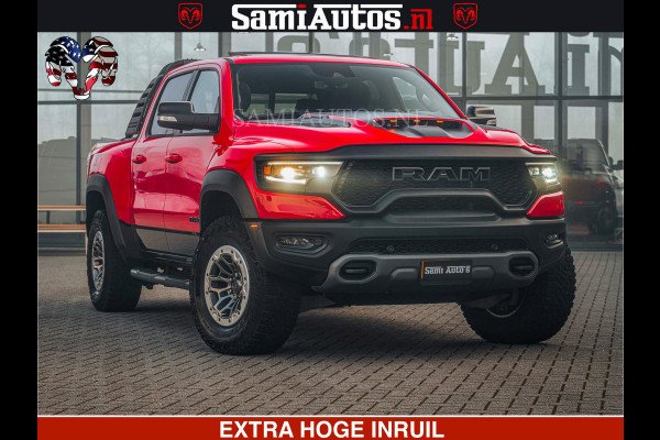 Dodge Ram TRX HELLCAT | 6.2 V8 702PK | FLAME RED | BOM VOL | CARBON | RAMBAR | HUD | LPG | BEAD-LOCK WHEELS | CREW CAB 5 PERSOONS | BEDRIJFS AUTO DUBBELE CABINE DC |