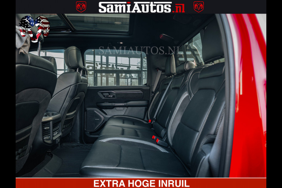 Dodge Ram TRX HELLCAT | 6.2 V8 702PK | FLAME RED | BOM VOL | CARBON | RAMBAR | HUD | LPG | BEAD-LOCK WHEELS | CREW CAB 5 PERSOONS | BEDRIJFS AUTO DUBBELE CABINE DC |