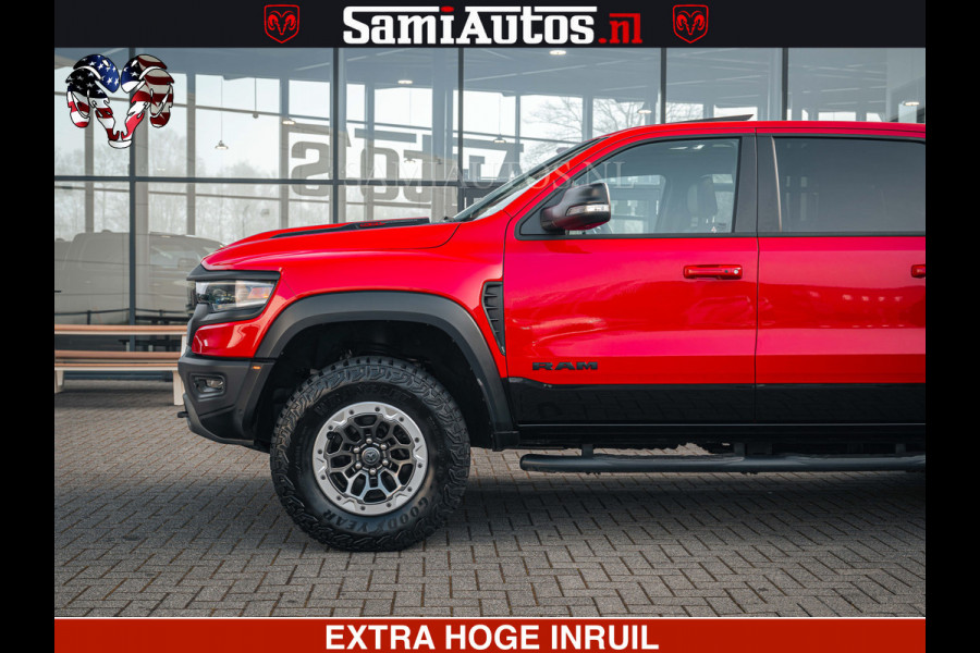 Dodge Ram TRX HELLCAT | 6.2 V8 702PK | FLAME RED | BOM VOL | CARBON | RAMBAR | HUD | LPG | BEAD-LOCK WHEELS | CREW CAB 5 PERSOONS | BEDRIJFS AUTO DUBBELE CABINE DC |