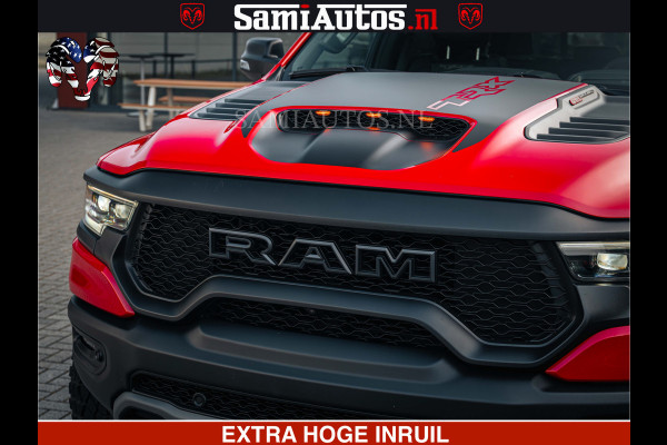 Dodge Ram TRX HELLCAT | 6.2 V8 702PK | FLAME RED | BOM VOL | CARBON | RAMBAR | HUD | LPG | BEAD-LOCK WHEELS | CREW CAB 5 PERSOONS | BEDRIJFS AUTO DUBBELE CABINE DC |