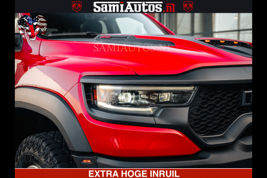 Dodge Ram TRX HELLCAT | 6.2 V8 702PK | FLAME RED | BOM VOL | CARBON | RAMBAR | HUD | LPG | BEAD-LOCK WHEELS | CREW CAB 5 PERSOONS | BEDRIJFS AUTO DUBBELE CABINE DC |