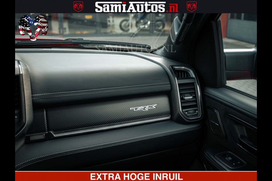 Dodge Ram TRX HELLCAT | 6.2 V8 702PK | FLAME RED | BOM VOL | CARBON | RAMBAR | HUD | LPG | BEAD-LOCK WHEELS | CREW CAB 5 PERSOONS | BEDRIJFS AUTO DUBBELE CABINE DC |