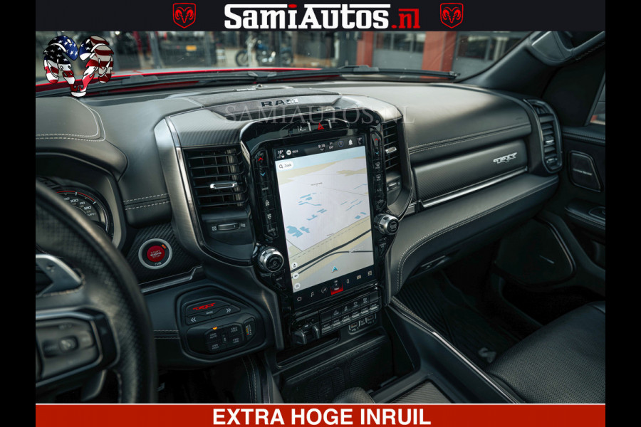 Dodge Ram TRX HELLCAT | 6.2 V8 702PK | FLAME RED | BOM VOL | CARBON | RAMBAR | HUD | LPG | BEAD-LOCK WHEELS | CREW CAB 5 PERSOONS | BEDRIJFS AUTO DUBBELE CABINE DC |