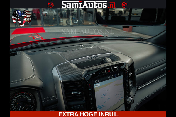 Dodge Ram TRX HELLCAT | 6.2 V8 702PK | FLAME RED | BOM VOL | CARBON | RAMBAR | HUD | LPG | BEAD-LOCK WHEELS | CREW CAB 5 PERSOONS | BEDRIJFS AUTO DUBBELE CABINE DC |