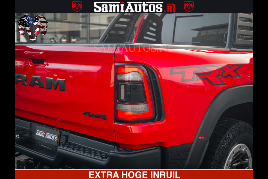 Dodge Ram TRX HELLCAT | 6.2 V8 702PK | FLAME RED | BOM VOL | CARBON | RAMBAR | HUD | LPG | BEAD-LOCK WHEELS | CREW CAB 5 PERSOONS | BEDRIJFS AUTO DUBBELE CABINE DC |