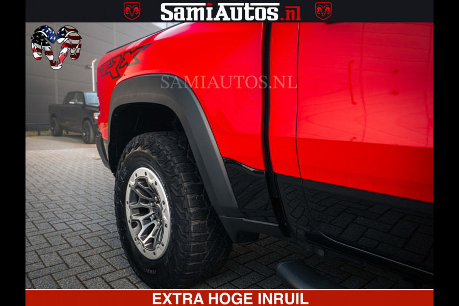 Dodge Ram TRX HELLCAT | 6.2 V8 702PK | FLAME RED | BOM VOL | CARBON | RAMBAR | HUD | LPG | BEAD-LOCK WHEELS | CREW CAB 5 PERSOONS | BEDRIJFS AUTO DUBBELE CABINE DC |