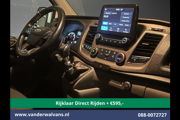 Ford Transit Custom 2.0 TDCI L2H1 Euro6 *Rijklaar Direct Rijden* Airco | Camera | 2800kg trekvermogen | Apple Carplay | Cruisecontrol | LED | Parkee Android Auto, Verwarmde voorruit, Bijrijdersbank