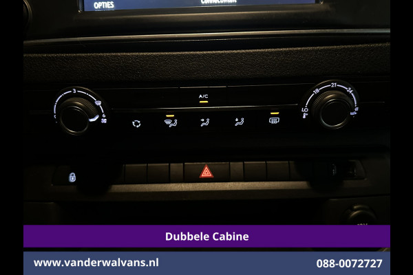 Opel Vivaro 2.0 CDTI 150pk L3H1 Dubbele Cabine Euro6 Airco | Camera | Navigatie | 5-zits | 2500kg Trekhaak Apple Carplay, Android Auto, Cruisecontrol, LM Velgen, Parkeersensoren