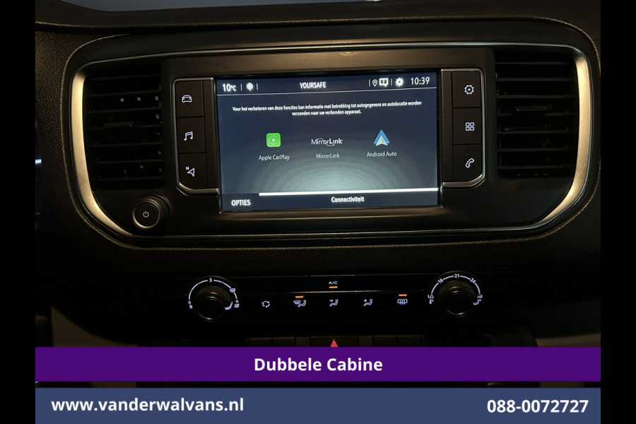 Opel Vivaro 2.0 CDTI 150pk L3H1 Dubbele Cabine Euro6 Airco | Camera | Navigatie | 5-zits | 2500kg Trekhaak Apple Carplay, Android Auto, Cruisecontrol, LM Velgen, Parkeersensoren