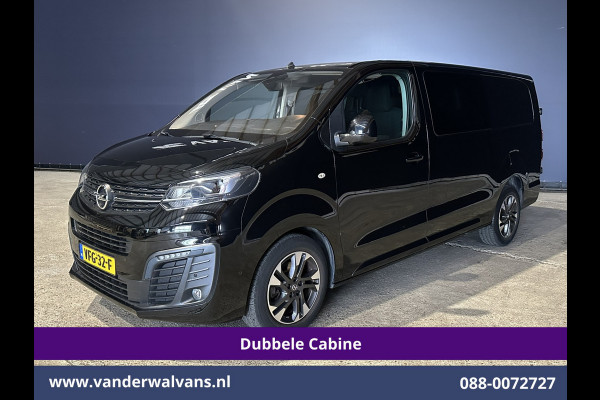 Opel Vivaro 2.0 CDTI 150pk L3H1 Dubbele Cabine Euro6 Airco | Camera | Navigatie | 5-zits | 2500kg Trekhaak Apple Carplay, Android Auto, Cruisecontrol, LM Velgen, Parkeersensoren