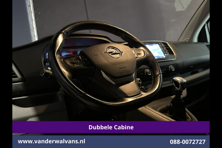 Opel Vivaro 2.0 CDTI 150pk L3H1 Dubbele Cabine Euro6 Airco | Camera | Navigatie | 5-zits | 2500kg Trekhaak Apple Carplay, Android Auto, Cruisecontrol, LM Velgen, Parkeersensoren