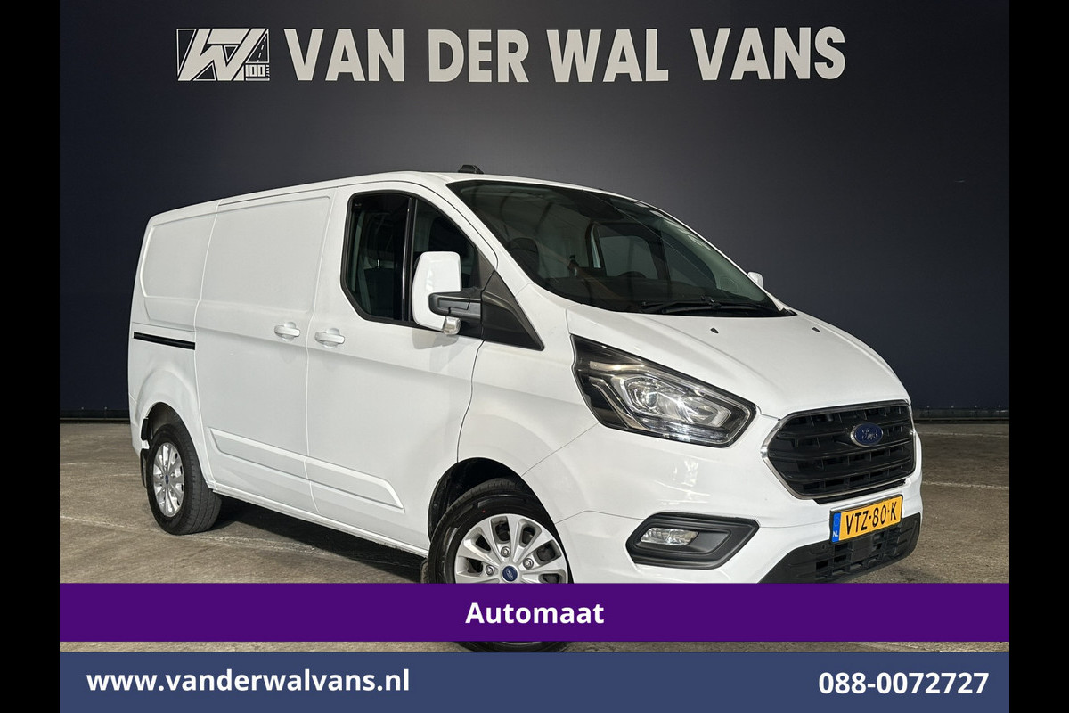 Ford Transit Custom 2.0 TDCI 130pk Automaat L1H1 Limited Editie Euro6 Airco | Camera | Navigatie | LED Apple Carplay, Android Auto, LM Velgen, Cruisecontrol, Stoelverwarming, Verwarmde voorruit, Parkeersensoren, Bijrijdersbank