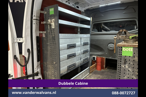 Opel Movano 2.3 Turbo 150pk L2H2 Dubbele Cabine Inrichting Euro6 Airco | Imperiaal | 2500kg Trekhaak | Camera | Navigatie 5-Zits, LED, Cruisecontrol, Parkeersensoren