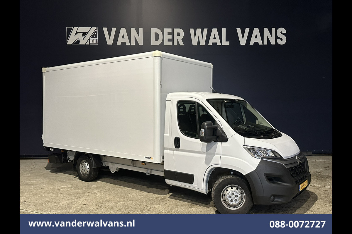 Citroën Jumper 2.2 BlueHDi 141pk Bakwagen 436cm Lang Laadklep Euro6 Airco | 1115kg laadvermogen | Cruisecontrol Bijrijdersbank.