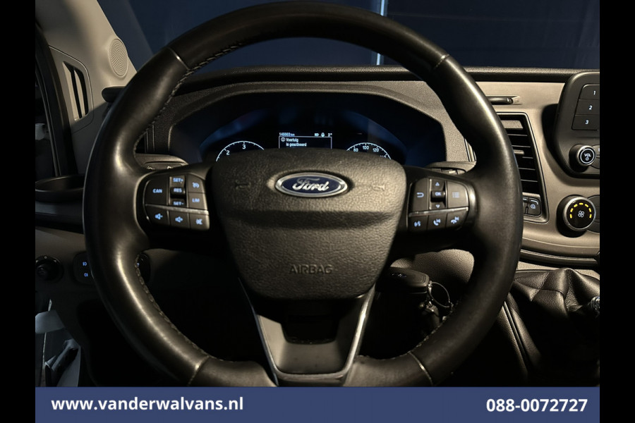 Ford Transit 2.0 TDCI 131pk L4H3 Euro6 Airco | Camera | Cruisecontrol | Verwarmde voorruit Parkeersensoren, Bijrijdersbank
