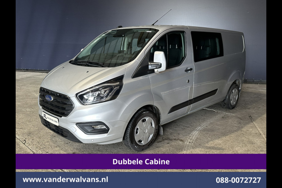 Ford Transit Custom 2.0 TDCI 170pk Automaat L2H1 Dubbele Cabine Euro6 Airco | 5-Zits | Camera | Navigatie | Apple Carplay | LED Android Auto, Stoelverwarming, Verwarmde voorruit, Parkeersensoren, Trekhaak
