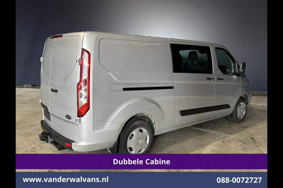 Ford Transit Custom 2.0 TDCI 170pk Automaat L2H1 Dubbele Cabine Euro6 Airco | 5-Zits | Camera | Navigatie | Apple Carplay | LED Android Auto, Stoelverwarming, Verwarmde voorruit, Parkeersensoren, Trekhaak