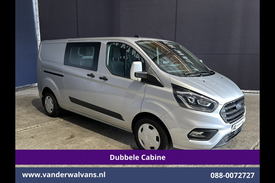 Ford Transit Custom 2.0 TDCI 170pk Automaat L2H1 Dubbele Cabine Euro6 Airco | 5-Zits | Camera | Navigatie | Apple Carplay | LED Android Auto, Stoelverwarming, Verwarmde voorruit, Parkeersensoren, Trekhaak