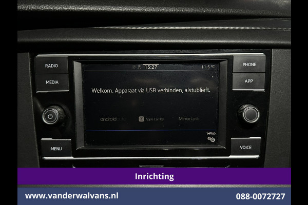 Volkswagen Transporter 2.0 TDI L2H1 Inrichting Euro6 Airco | Imperiaal | Omvormer | Camera | Apple Carplay | Cruisecontrol Android Auto, Trekhaak, Parkeersensoren