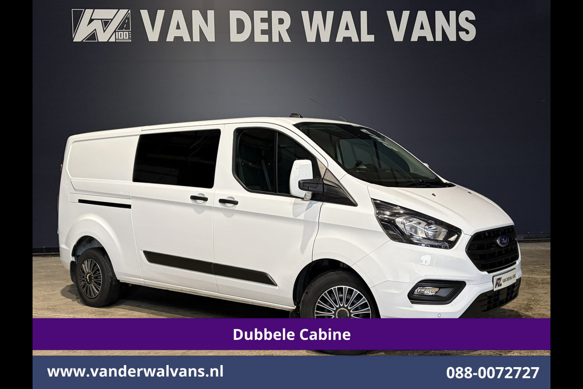 Ford Transit Custom 2.0 TDCI 130pk L2H1 Dubbele Cabine Euro6 Airco | 6-Zits | LED | Cruisecontrol | Trekhaak Parkeersensoren, Verwarmde voorruit