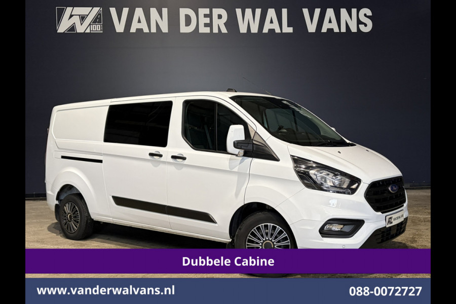 Ford Transit Custom 2.0 TDCI 130pk L2H1 Dubbele Cabine Euro6 Airco | 6-Zits | LED | Cruisecontrol | Trekhaak Parkeersensoren, Verwarmde voorruit