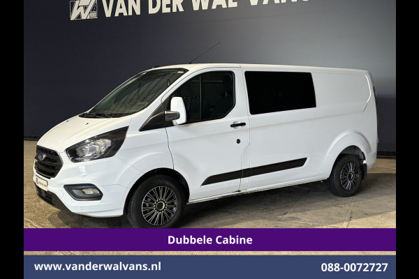 Ford Transit Custom 2.0 TDCI 130pk L2H1 Dubbele Cabine Euro6 Airco | 6-Zits | LED | Cruisecontrol | Trekhaak Parkeersensoren, Verwarmde voorruit
