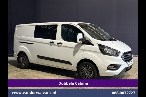 Ford Transit Custom 2.0 TDCI 130pk L2H1 Dubbele Cabine Euro6 Airco | 6-Zits | LED | Cruisecontrol | Trekhaak Parkeersensoren, Verwarmde voorruit