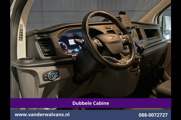 Ford Transit Custom 2.0 TDCI 130pk L2H1 Dubbele Cabine Euro6 Airco | 6-Zits | LED | Cruisecontrol | Trekhaak Parkeersensoren, Verwarmde voorruit