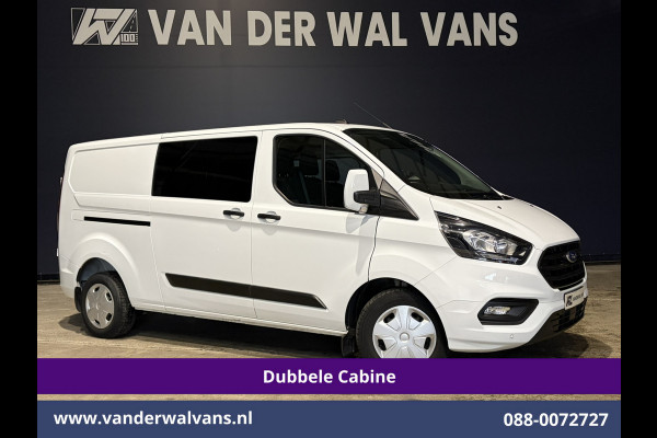 Ford Transit Custom 2.0 TDCI 130pk L2H1 Dubbele Cabine Euro6 Airco | 6-Zits | LED | Cruisecontrol | Trekhaak Parkeersensoren, Verwarmde voorruit
