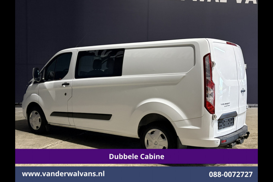 Ford Transit Custom 2.0 TDCI 130pk L2H1 Dubbele Cabine Euro6 Airco | 6-Zits | LED | Cruisecontrol | Trekhaak Parkeersensoren, Verwarmde voorruit
