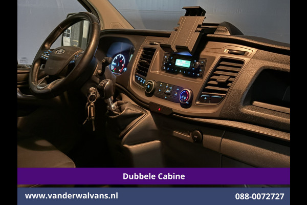 Ford Transit Custom 2.0 TDCI 130pk L2H1 Dubbele Cabine Euro6 Airco | 6-Zits | LED | Cruisecontrol | Trekhaak Parkeersensoren, Verwarmde voorruit