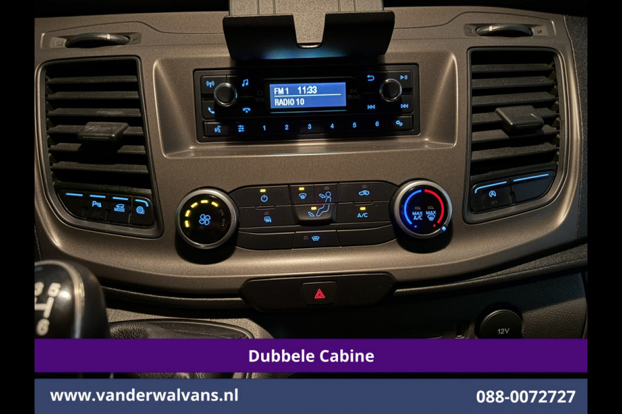 Ford Transit Custom 2.0 TDCI 130pk L2H1 Dubbele Cabine Euro6 Airco | 6-Zits | LED | Cruisecontrol | Trekhaak Parkeersensoren, Verwarmde voorruit