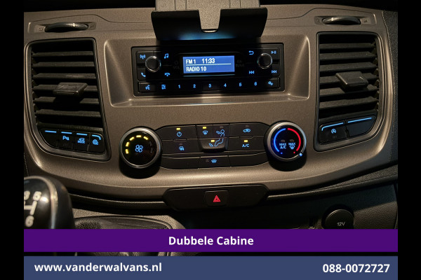 Ford Transit Custom 2.0 TDCI 130pk L2H1 Dubbele Cabine Euro6 Airco | 6-Zits | LED | Cruisecontrol | Trekhaak Parkeersensoren, Verwarmde voorruit