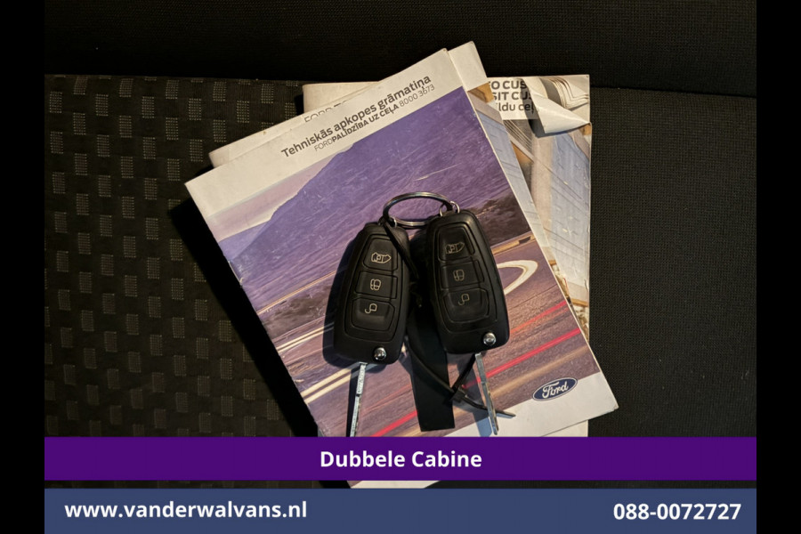 Ford Transit Custom 2.0 TDCI 130pk L2H1 Dubbele Cabine Euro6 Airco | 6-Zits | LED | Cruisecontrol | Trekhaak Parkeersensoren, Verwarmde voorruit