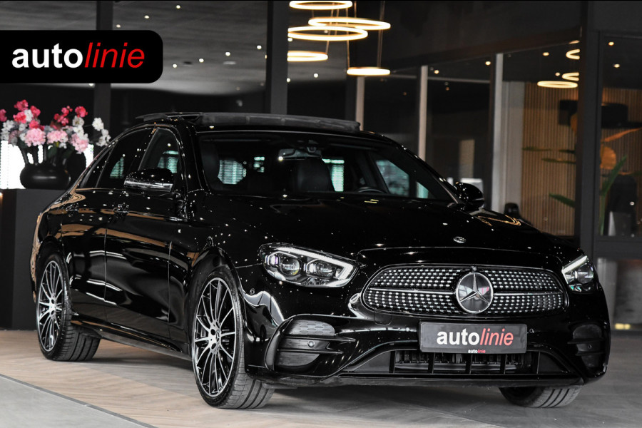 Mercedes-Benz E-Klasse 400 d 4MATIC AMG Night. Pano, Luchtv, Memory, 360, Burm, Leder, Dodeh, CarPlay, Sfeer!