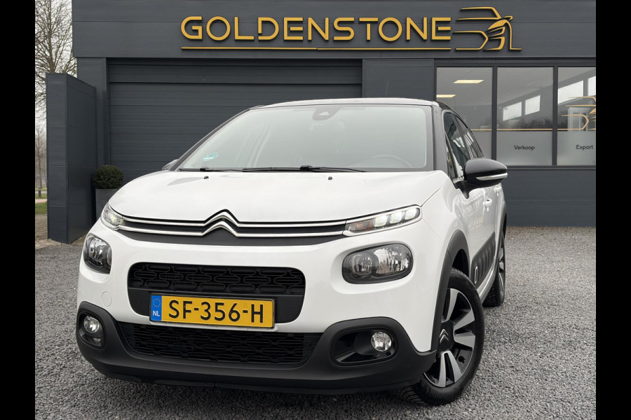 Citroën C3 1.2 PureTech S&S Shine Automaat,Camera,Navi,Pdc,Rijstrooksensor,Recent beurt gehad,Clima,Cruise,Lm velgen,110pk,N.A.P,Apk tot 02-2027