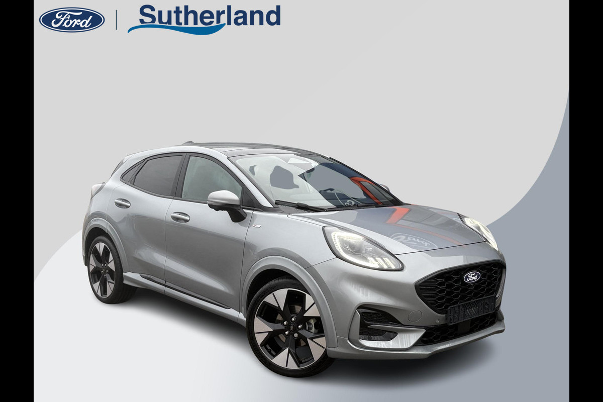 Ford Puma 1.0 EcoBoost Hybrid ST-Line 125pk | Winterpack | Driver Assistance Pack | Trekhaak afneembaar | Panorama dak | Matrix Led | 19 inch licht metaal | Reserve wiel | Comfort Pack