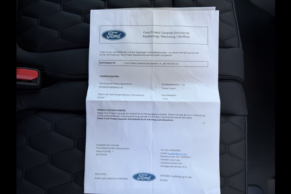 Ford Transit Custom 320 2.0 TDCI 140 PK Euro 6 L2H1 Trend CarPlay/Stoelverwarming/cruise control