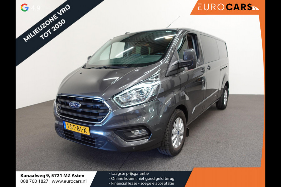 Ford Transit Custom 300 2.0 TDCI L2H1 Limited Dubbele Cabine Automaat Navi Airco 2x schuifdeuren  Trekhaak Parkeersensoren Carplay