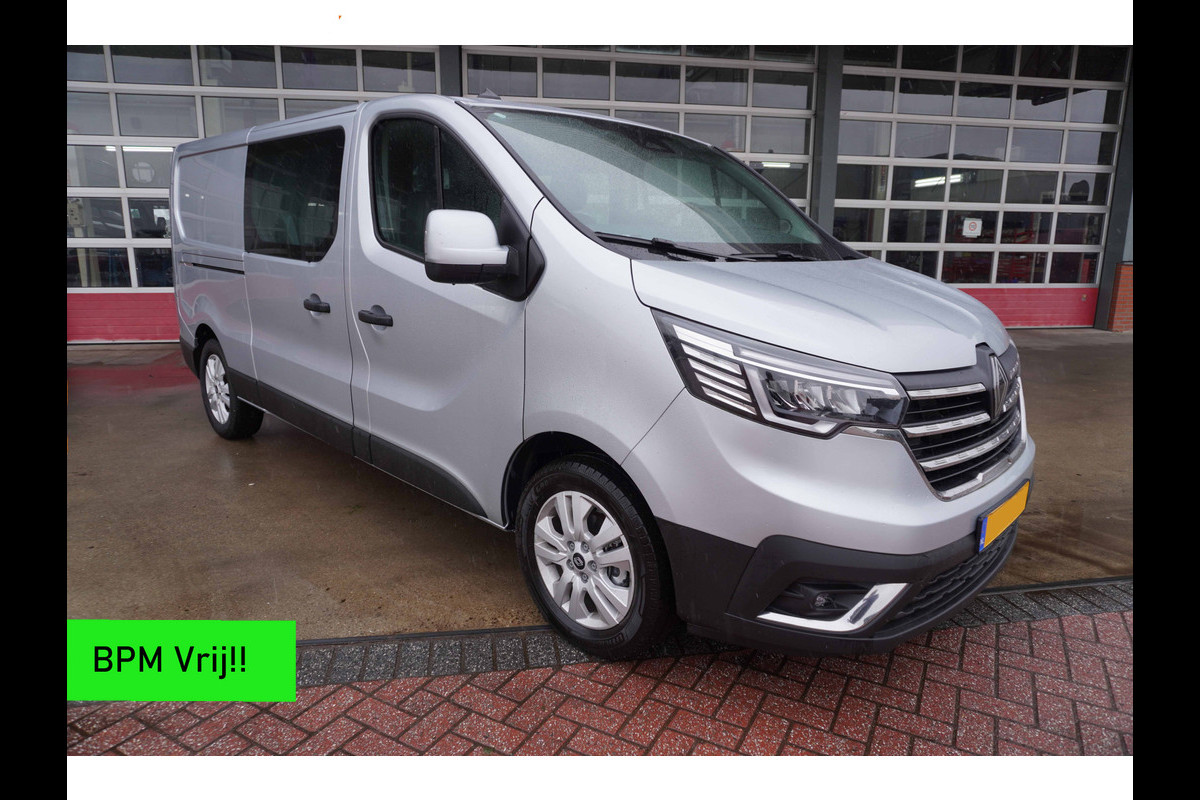 Renault Trafic 2.0 Blue dCi 130PK T29 L2H1 Advance Dubbelcabine nr.V144 | Airco | Cruise | Camera |Trekhaak | Apple CP| Betimmering | 17"LM Velgen