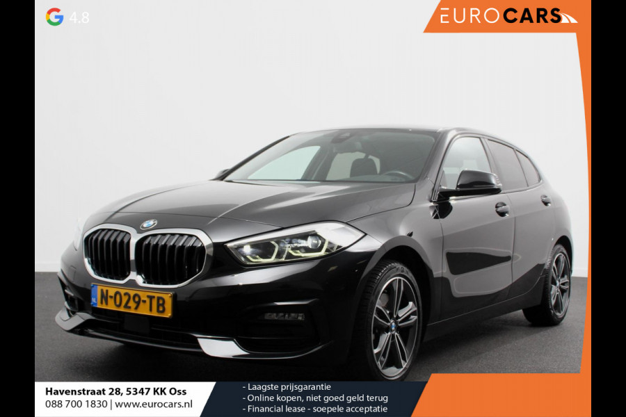 BMW 1-serie 118i Automaat Sportline Business Edition Navigatie Cruise control LED Parkeersensor achter Navigatie Apple Carplay/ Android Auto Lichtmetalen velgen Digitale Cockpit