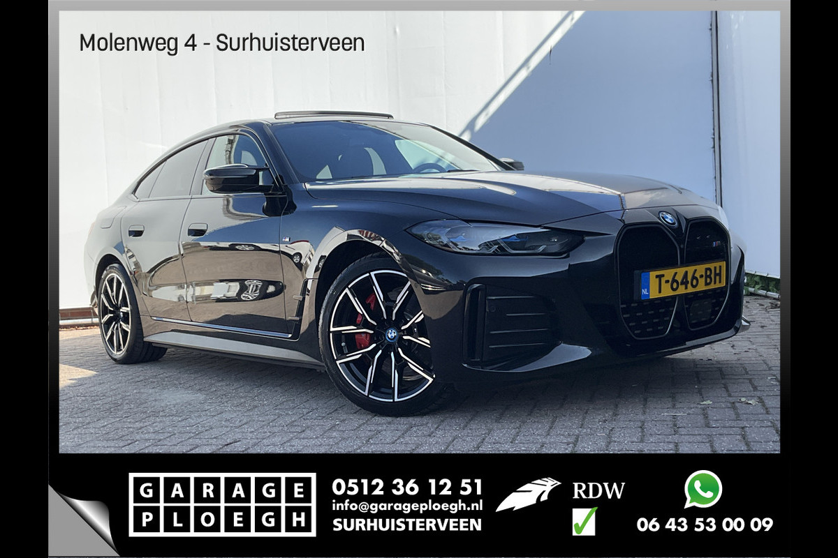 BMW i4 M50 M-Sport 84kWh 544PK Pano Laser HUD Harman/Kardon Elek.Trekhaak Leer BOMVOL!